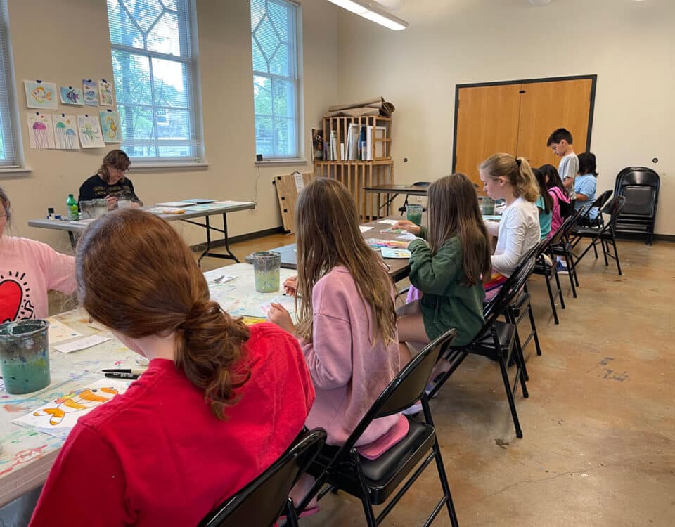 Class in Gorton Center Art Room